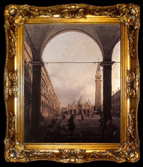 framed  Canaletto Piazza San Marco: Looking East from the North-West Corner f, ta009-2