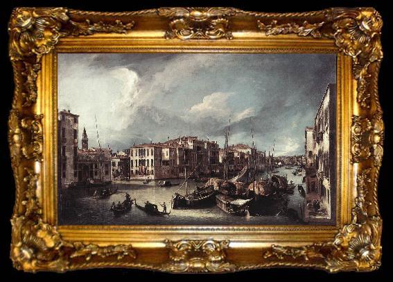 framed  Canaletto The Grand Canal with the Rialto Bridge in the Background fd, ta009-2