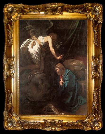 framed  Caravaggio The Annunciation, ta009-2