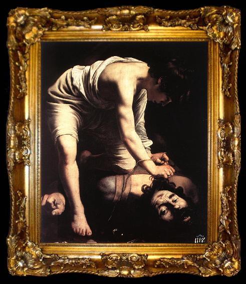 framed  Caravaggio David fgfd, ta009-2