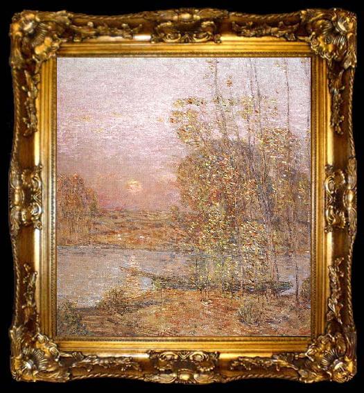 framed  Childe Hassam Late Afternoon Sunset, ta009-2