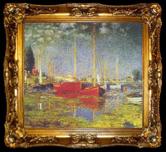 framed  Claude Monet Sailboats at Argenteuil, ta009-2
