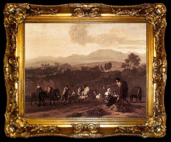 framed  DUJARDIN, Karel Landscape in the Roman Campagna sdf, ta009-2