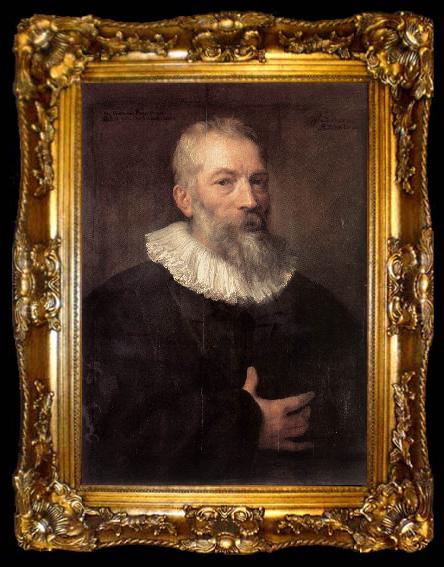 framed  DYCK, Sir Anthony Van Portrait of the Artist Marten Pepijn dfg, ta009-2