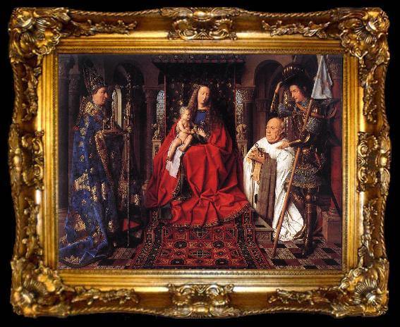 framed  EYCK, Jan van The Madonna with Canon van der Paele  df, ta009-2