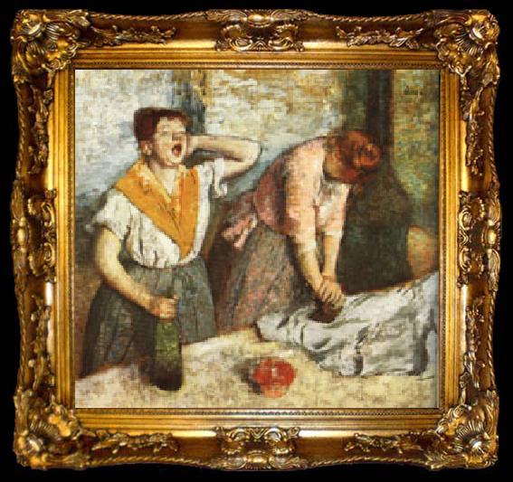 framed  Edgar Degas The Laundresses, ta009-2