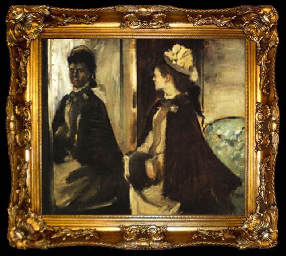 framed  Edgar Degas Jeantaud at the Mirror, ta009-2
