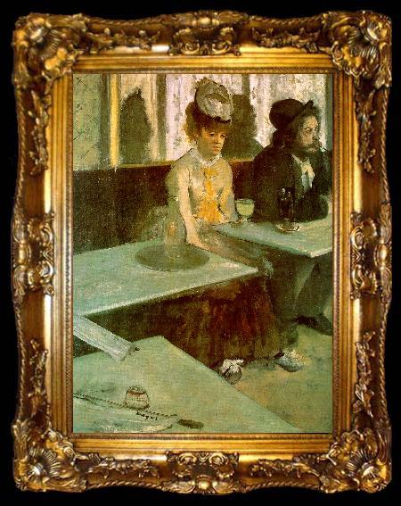 framed  Edgar Degas Absinthe Drinker_t, ta009-2