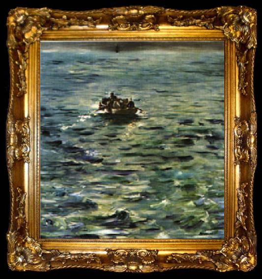 framed  Edouard Manet The Escape of Rochefort, ta009-2