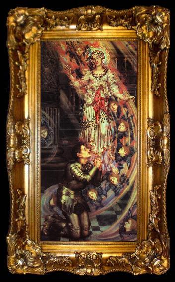 framed  Evelyn De Morgan Our Lady of Peace, ta009-2