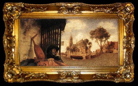 framed  FABRITIUS, Carel View of the City of Delft dfg, ta009-2