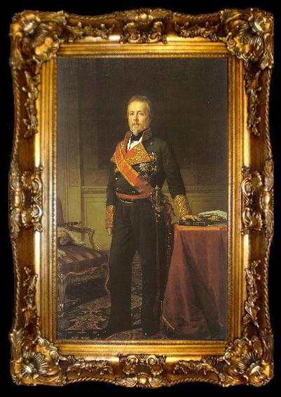 framed  Federico de Madrazo y Kuntz The General Duke of San Miguel, ta009-2