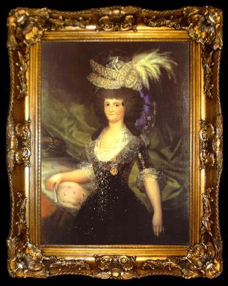 framed  Francisco Jose de Goya Queen Maria Luisa, ta009-2