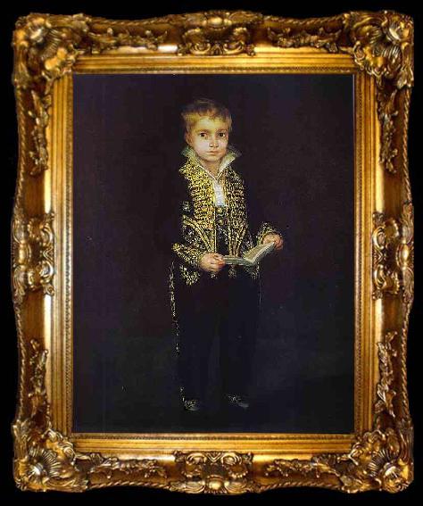 framed  Francisco Jose de Goya Portrait of Victor Guye, ta009-2