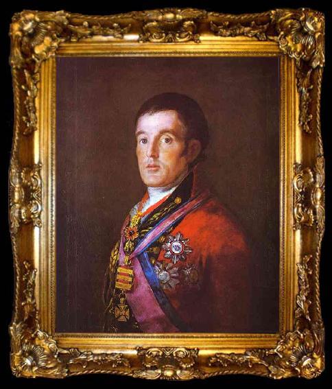 framed  Francisco Jose de Goya Portrait of the Duke of Wellington., ta009-2