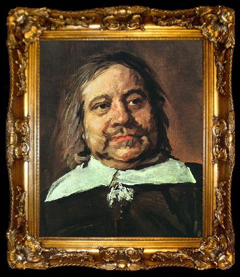 framed  Frans Hals Portrait of William Croes, ta009-2