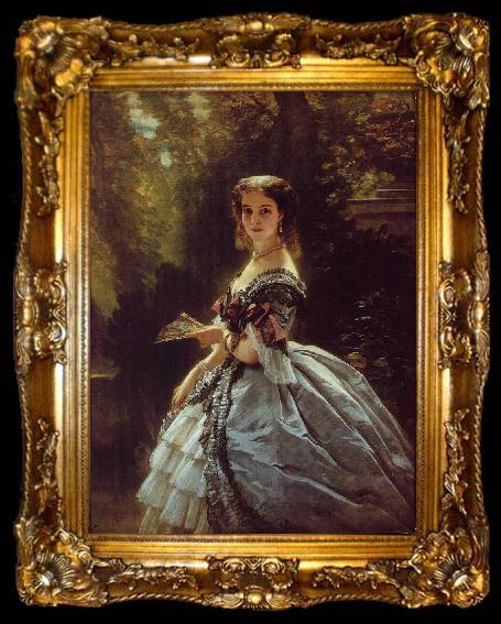 framed  Franz Xaver Winterhalter Princess Elizabeth Esperovna Belosselsky-Belosenky, Princess Troubetskoi, ta009-2