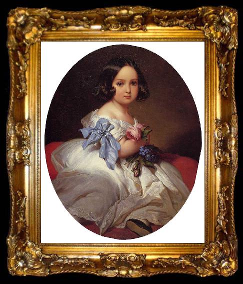 framed  Franz Xaver Winterhalter Princess Charlotte of Belgium, ta009-2