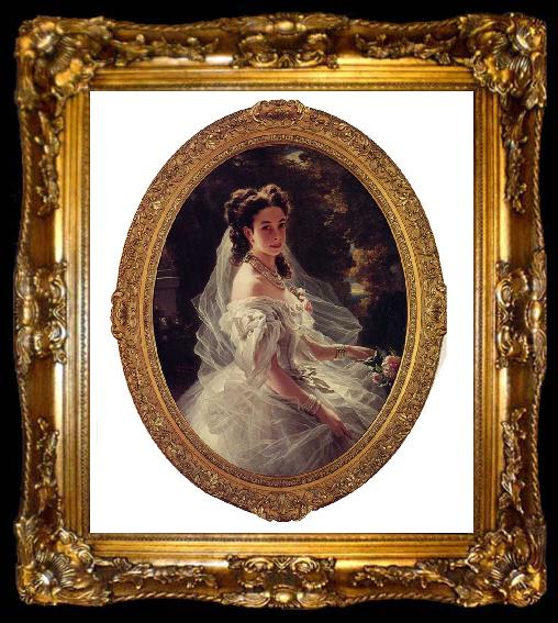 framed  Franz Xaver Winterhalter Pauline Sandor, Princess Metternich, ta009-2