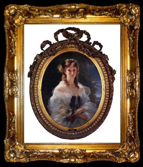 framed  Franz Xaver Winterhalter Princess Sophie Troubetskoi, Duchess de Morny, ta009-2