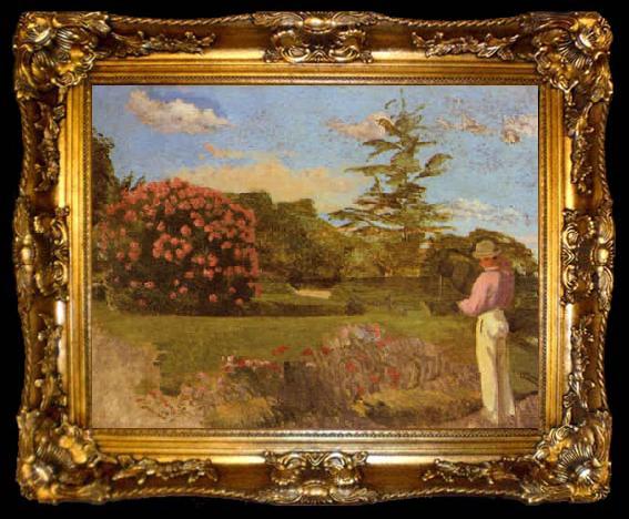 framed  Frederic Bazille Little Gardener, ta009-2