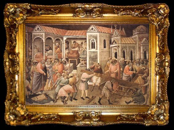 framed  GADDI, Agnolo Preparation of the Cross (detail) xg, ta009-2