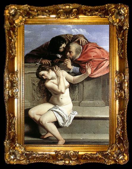 framed  GENTILESCHI, Artemisia Susanna and the Elders gfg, ta009-2