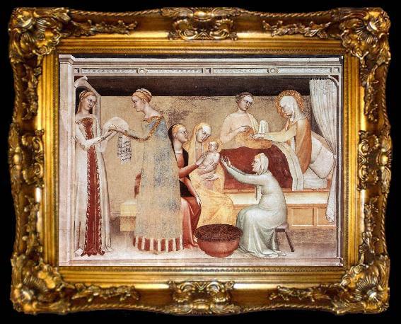 framed  GIOVANNI DA MILANO The Birth of the Virgin sg, ta009-2