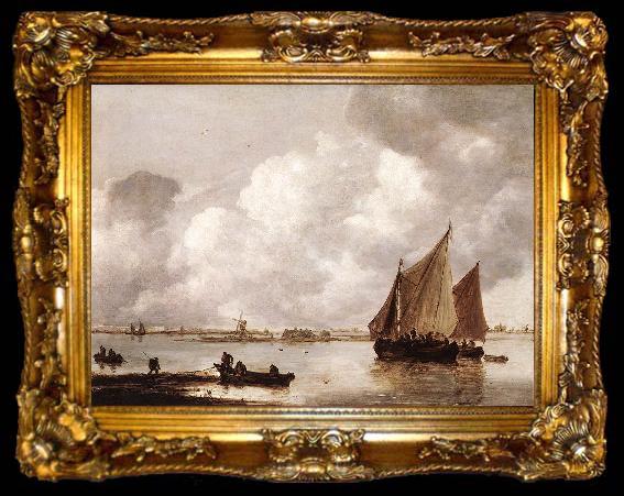 framed  GOYEN, Jan van Haarlemer Meer dg, ta009-2
