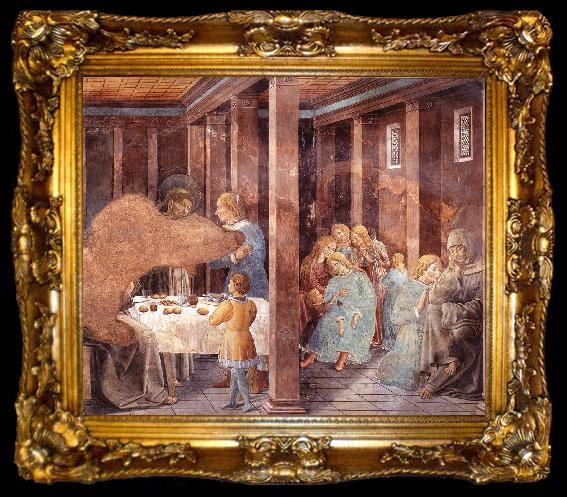 framed  GOZZOLI, Benozzo Scenes from the Life of St Francis (Scene 8, south wall) dh, ta009-2