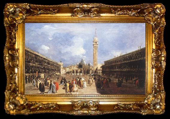 framed  GUARDI, Francesco The Piazza San Marco towards the Basilica dfh, ta009-2