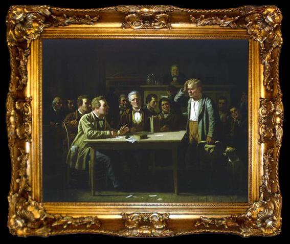 framed  George Caleb Bingham The Puzzled Witness, ta009-2