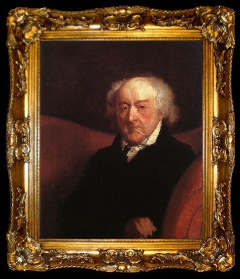 framed  Gilbert Charles Stuart John Adams, ta009-2