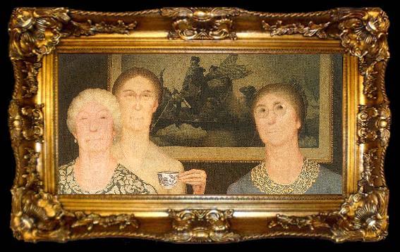 framed  Grant Wood Daughters of the Revolution, ta009-2