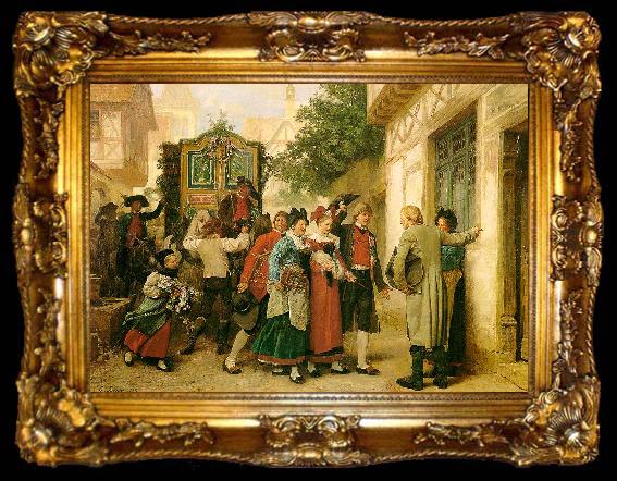 framed  Gustave Brion Wedding Procession, ta009-2