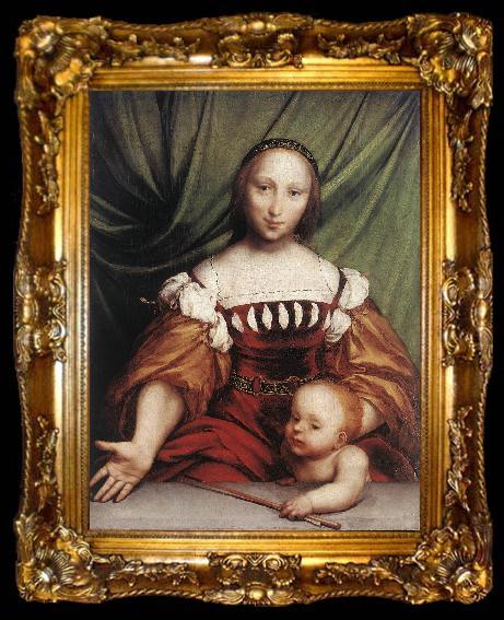 framed  HOLBEIN, Hans the Younger Venus and Amor sf, ta009-2