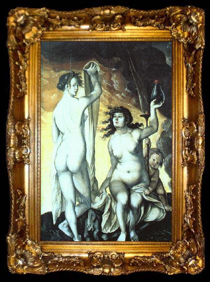 framed  Hans Baldung Grien Sacred and Profane Love, ta009-2