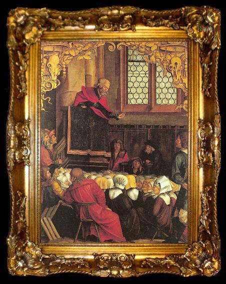 framed  Hans Suss von Kulmbach The Sermon of St.Peter, ta009-2