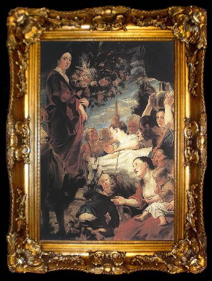 framed  JORDAENS, Jacob Assumption of the Virgin d, ta009-2