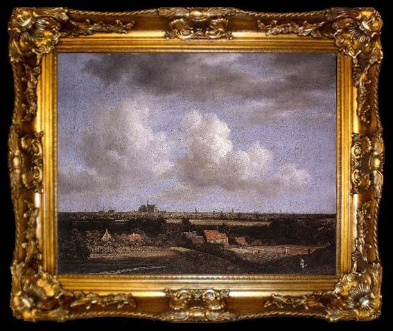 framed  Jacob van Ruisdael Landscape with a View of Haarlem, ta009-2