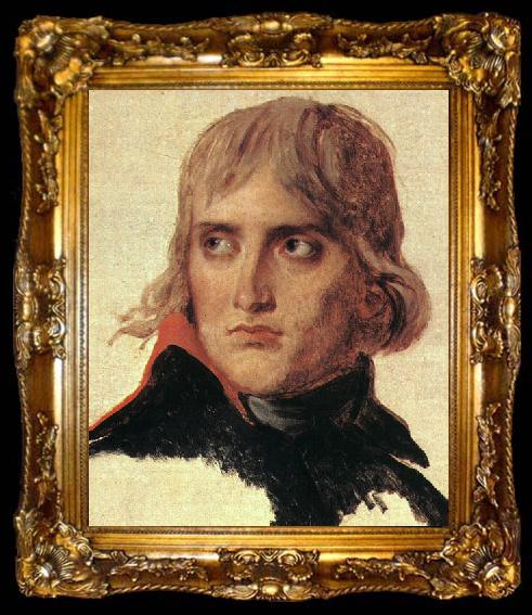 framed  Jacques-Louis  David Bonaparte Unfinished, ta009-2