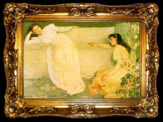 framed  James Abbott McNeil Whistler Symphony in White 3, ta009-2