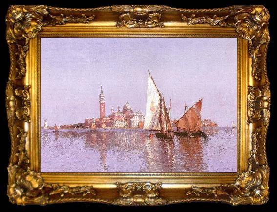 framed  John Douglas Woodward San Giorgio Maggoire, Venice, ta009-2
