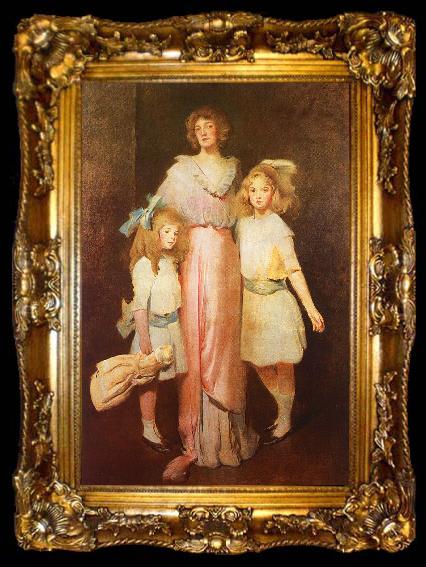 framed  John White Alexander Mrs Daniels with Two Children, ta009-2