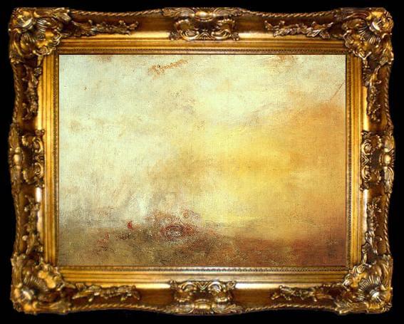framed  Joseph Mallord William Turner Sunrise with Sea Monsters, ta009-2