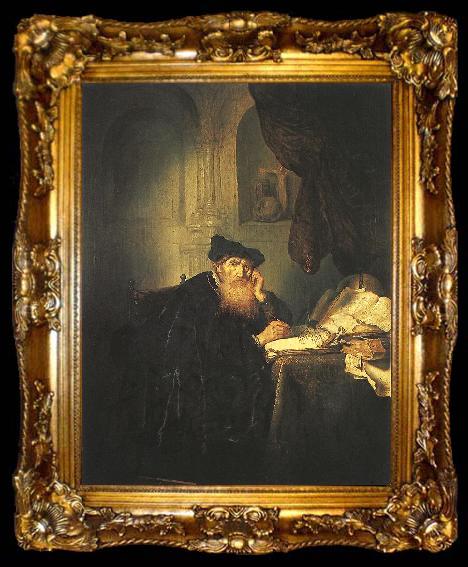 framed  KONINCK, Salomon A Philosopher g, ta009-2
