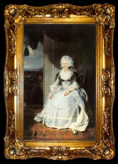 framed  LAWRENCE, Sir Thomas Queen Charlotte sg, ta009-2