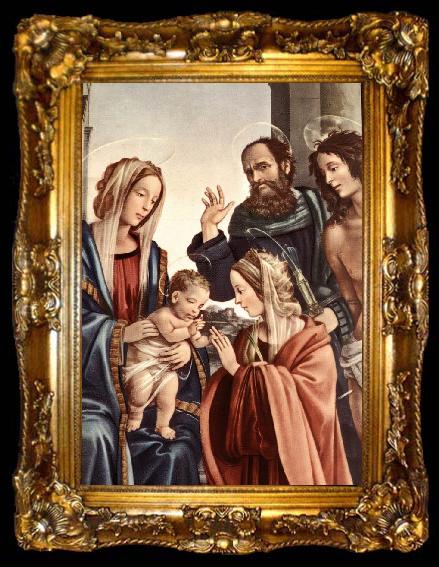 framed  LIPPI, Filippino The Marriage of St Catherine (detail) sg, ta009-2