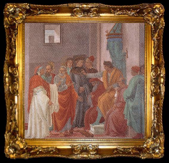 framed  LIPPI, Filippino Disputation with Simon Magus and Crucifixion of Peter (right view) sg, ta009-2