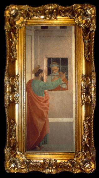 framed  LIPPI, Filippino The Intervention of Christ and Mary sf, ta009-2